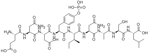 H-Glu-Asn-Asp-Tyr(PO3H2)-Ile-Asn-Ala-Ser-Leu-OH Structure,148851-08-5Structure