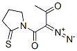 (9ci)-1-(2-二氮杂-1,3-二氧代丁基)-2-吡咯烷硫酮结构式_148902-19-6结构式