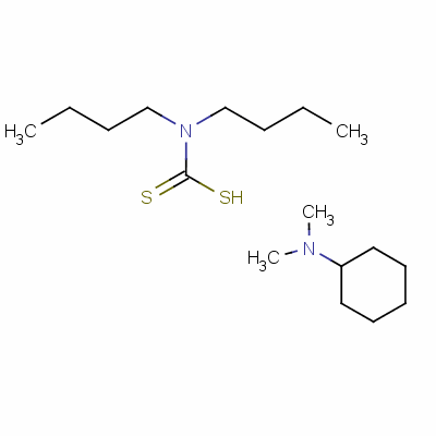 Cyclohexyldimethylammonium dibutyldithiocarbamate Structure,149-82-6Structure