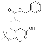 1-Boc-4-cbz-piperazine-2-carboxylic acid Structure,149057-19-2Structure