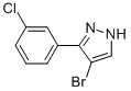 4-Bromo-3-(3-chlorophenyl)-1h-pyrazole Structure,149739-38-8Structure