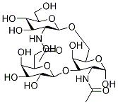 2-乙酰氨基-6-O-(2-乙酰氨基-2-脱氧-beta-D-吡喃葡萄糖基)-3-O-(beta-D-吡喃半乳糖基)-2-脱氧-alpha-D-吡喃半乳糖结构式_149793-99-7结构式