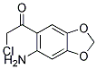 Ethanone, 1-(6-amino-1,3-benzodioxol-5-yl)-2-chloro-(9ci) Structure,149809-26-7Structure