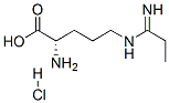 N<sup>5</sup>-propanimidoyl-l-ornithine hydrochloride (1:1) Structure,150403-96-6Structure