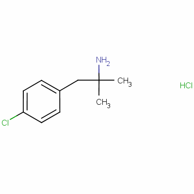 Benzeneethanamine,4-chloro-a,a-dimethyl-, hydrochloride (1:1) Structure,151-06-4Structure