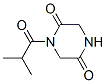 (9ci)-1-(2-甲基-1-氧代丙基)-2,5-哌嗪二酮结构式_151079-68-4结构式