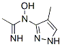 Ethanimidamide, n-hydroxy-n-(4-methyl-1h-pyrazol-3-yl)- Structure,151521-56-1Structure