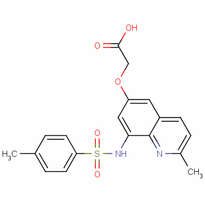 2-[2-Methyl-8-[(4-methylphenyl)sulfonylamino]quinolin-6-yl]oxyacetic acid Structure,151606-29-0Structure