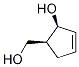 (1S,2s)-2-hydroxy-3-cyclopentene-1-methanol Structure,151765-20-7Structure