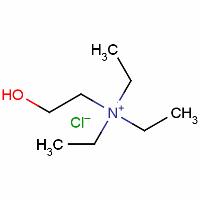 Triethyl(2-hydroxyethyl)ammonium chloride Structure,152-22-7Structure