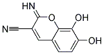 2H-1-benzopyran-3-carbonitrile, 7,8-dihydroxy-2-imino-(9ci) Structure,152123-14-3Structure