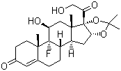 9-Fluoro-16a,17-(isopropylidenedioxy)corticosterone Structure