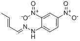 Crotonaldehyde2,4-dinitrophenylhydrazone Structure,1527-96-4Structure