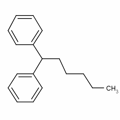 1,1-二苯基己烷结构式_1530-04-7结构式