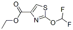 4-Thiazolecarboxylicacid,2-(difluoromethoxy)-,ethylester(9ci) Structure,153027-83-9Structure