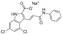 4,6-Dichloro-3-[(1e)-3-oxo-3-(phenylamino)-1-propenyl]-1h-indole-2-carboxylic acid sodium salt Structure,153436-22-7Structure