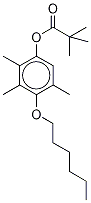 1-O-hexyl-4-pivaloyl-2,3,5-trimethylhydroquinone Structure,153474-18-1Structure