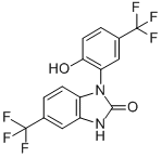 1-(2-Hydroxy-5-(trifluoromethyl)phenyl)-5-(trifluoromethyl)-1h-benzo[d]imidazol-2(3h)-one Structure,153587-01-0Structure