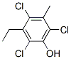 2,4,6-Trichloro-3-ethyl-5-methyl-phenol Structure,15460-04-5Structure