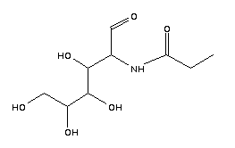 N-丙酰基-d-氨基葡萄糖结构式_15475-14-6结构式