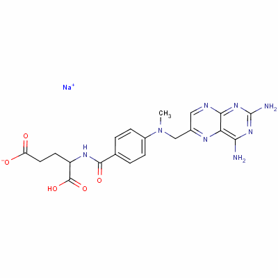 甲氨蝶呤钠结构式_15475-56-6结构式