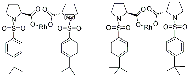 Tetrakis[1-[(4-tert-butylphenyl)sulfonyl]-(2s)-pyrrolidinecarboxylate]dirhodium(ii) Structure,154975-39-0Structure