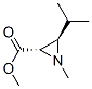 反式-(9ci)-1-甲基-3-(1-甲基乙基)-2-氮丙啶羧酸甲酯结构式_155086-14-9结构式