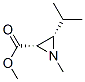 顺式-(9ci)-1-甲基-3-(1-甲基乙基)-2-氮丙啶羧酸甲酯结构式_155086-19-4结构式