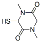 (9ci)-3-疏基-1,4-二甲基-2,5-哌嗪二酮结构式_155090-97-4结构式