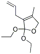 (9ci)-2,2-二乙氧基-2,5-二氢-4-甲基-3-(2-丙烯基)-呋喃结构式_155108-42-2结构式