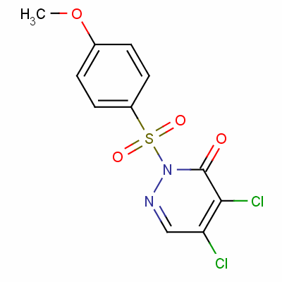 4,5-Dichloro-2-(4-methoxyphenyl)sulfonyl-pyridazin-3-one Structure,155164-59-3Structure