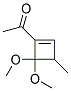 Ethanone, 1-(4,4-dimethoxy-3-methyl-1-cyclobuten-1-yl)-(9ci) Structure,155504-23-7Structure