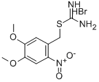 S-(4,5-dimethoxy-2-nitrobenzyl)isothiouroniumbromide Structure,155614-05-4Structure