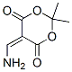 5-(氨基乙烯基)-2,2-二甲基-1,3-二氧烷-4,6-二酮结构式_15568-88-4结构式