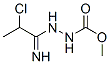 Hydrazinecarboxylic acid, 2-(2-chloro-1-iminopropyl)-, methyl ester Structure,155764-70-8Structure