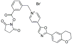 4-[2-(3,4-Dihydro-2h-chromen-6-yl)-1,3-oxazol-5-yl]-1-(3-{[(2,5-dioxo-1-pyrrolidinyl)oxy]carbonyl}benzyl)pyridinium bromide Structure,155863-03-9Structure