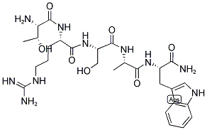 L-threonyl-l-arginyl-l-seryl-l-alanyl-l-tryptophanamide Structure,155918-12-0Structure