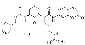 Z-leu-arg-7-氨基-4-甲基香豆素结构式_156192-32-4结构式