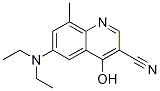 6-(Diethylamino)-4-hydroxy-8-methyl-3-quinolinecarbonitrile Structure,156566-38-0Structure