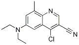 4-Chloro-6-(diethylamino)-8-methyl-3-quinolinecarbonitrile Structure,156566-39-1Structure