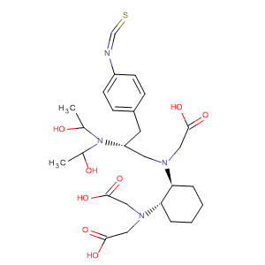 (R)-2-amino-3-(4-isothiocyanatophenyl)propyl]-trans-(s,s)-cyclohexane-1,2-diamine-pentaacetic acid Structure,157380-45-5Structure