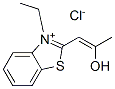 3-Ethyl-2-(2-hydroxy-1-propenyl)benzothiazolium chloride Structure,157584-19-5Structure