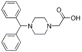 2-(4-Benzhydrylpiperazin-1-yl)acetic acid Structure,157665-24-2Structure