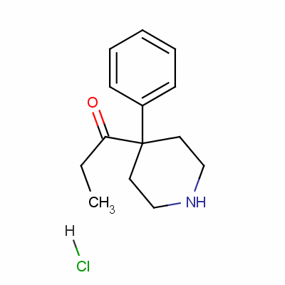 1-(4-苯基哌啶-4-基)丙烷-1-酮盐酸盐结构式_15847-64-0结构式