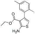 2-氨基-4-(2,5-二甲基苯基)-噻吩-3-羧酸乙酯结构式_15854-09-8结构式