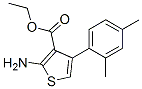 2-氨基-4-(2,4-二甲基苯基)-噻吩-3-羧酸乙酯结构式_15854-10-1结构式