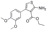 2-氨基-4-(3,4-二甲氧基苯基)-噻吩-3-羧酸乙酯结构式_15854-12-3结构式