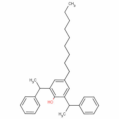 4-壬基-2,6-双(1-苯基乙基)-苯酚结构式_15860-96-5结构式