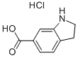 2,3-Dihydro-1h-indole-6-carboxylic acid hydrochloride Structure,15861-37-7Structure