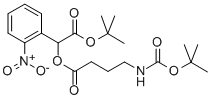 Alpha-[4-[[(1,1-dimethylethoxy)carbonyl]amino]-1-oxobutoxy]-2-nitro-, 1,1-dimethylethyl ester benzeneacetic acid Structure,158690-75-6Structure